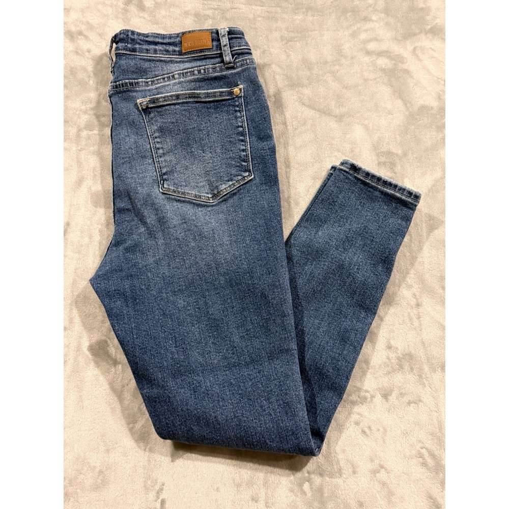 Judy Blue Skinny Fit Jeans Medium Wash Blue JB88364 Size 15/32 High Rise Stretch